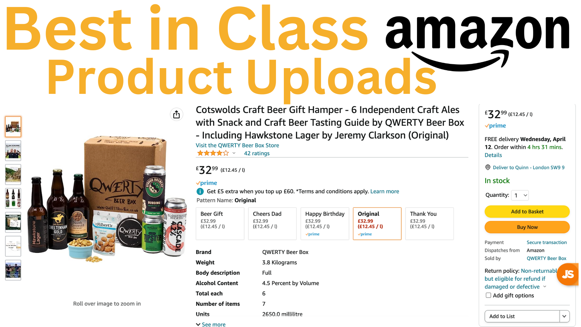 How to Upload a 'Best in Class' Amazon Listing